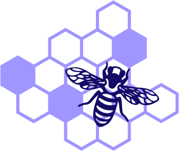 Bee with Honeycomb